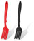 KINBOM 2Pz Forchetta da Cucina Silicone, Forchetta Cucina Silicone Resistente al Calore Multifunzionale Antiaderente Forchetta per Frullare per Cucina Mescolare Schiacciare (Rosso, Nero)