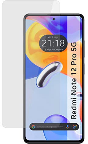 Tumundosmartphone Protector Cristal Templado para Xiaomi Redmi Note 12 Pro 5G Vidrio