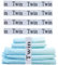 keepsweat Bed Sheet Organizer Bands,Sheet Organizer and Storage Label Bands for Twin Size Bed Sheet Elastic Bedding Sheet Keepers Straps for Pillow Case,Duvet,Quilt Brand