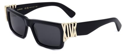 Lanvin LNV665S 001 Black Sunglasses Woman Acetato, Rectangle, 54