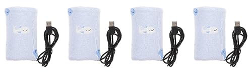 TOYANDONA 4pezzi Scaldabiberon Portatile Usb Termico Per Ragazzo Ragazza Riscaldatore Sicuro e Pratico Per Latte e Alimenti Design Isolante e Resistente Utilizzabile Con Power Bank e Laptop