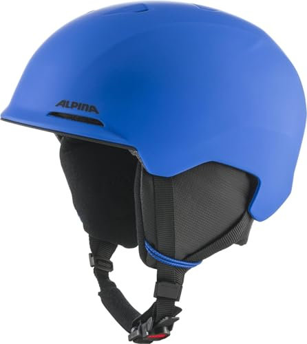 ALPINA BRIX JR - sicherer, perfekt klimatisierter und komfortabler Skihelm für Kinder, mit waschbarem Innenfutter - royal-Blue matt - M (51-55 cm)