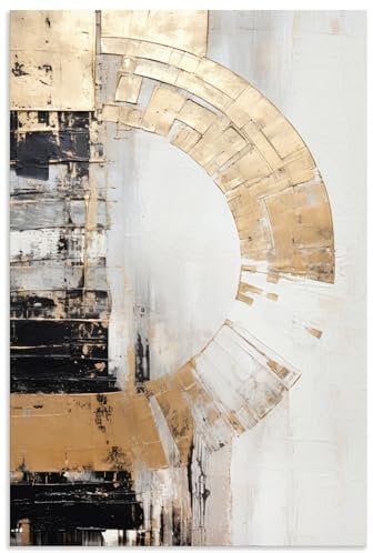 ARTland Wanddeko Wandbild Alu Verbundplatte für Innen & Outdoor Bild 80x120 cm Loft Deko Rustikal Modern Abstrakt Kraft Geometrie Muster Vintage U5EG