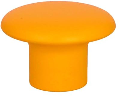 Gedotec Möbelknöpfe für Kinderzimmer | Durchmesser 32 mm | Farbe Orange | 1 Stück | Möbelgriffe Kunststoff | COLOUR | Schrankknöpfe bunt | Möbelknauf Kinder | moderne Griffe Möbel | Schrankknauf