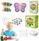 Qumiuu Kinder-Nähset, Näh-Bastelset - Spielzeug-Näh- und Bastelset zum Thema Essen,Vlies-Näh-Bastelornamente für Kinder, Mädchen, Anfänger, Kinder