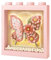 MEIEST Schmetterling Bilderrahmen Bausteine Set,Kreative Blumen Bausatz mit Exquisite Rahmen, Fantasie Bauziegel Spielzeug,Home Decor (Rosa)