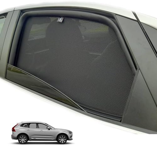 XTRM-CAR Sonnenschutz Blenden für Volvo XC60 II Bj. 2017-2025 ideal angepasst, UV-Schutz, Hitzereduktion (Komplettes Set)