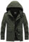 Ewleguzka Herren-Winter-Militärjacke, Fleece-gefütterte Jacken, lässig, Winter, Cargo-Militär, Baumwollmantel, dick, Outdoor, Wandern, Berg, Windbreaker, Cargo-Arbeitsjacke, lässig, durchgehender