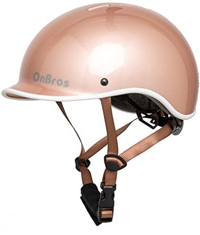 OnBros Fahrradhelm für Herren und Damen - Retro Urban Commuter Helm für Frauen - Verstellbar 56-61CM