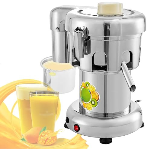 Quixnova Spremiagrumi Automatico a Freddo 550W Estrattore centrifugo per Frutta e Verdura Intera, con Triplo Filtro, Blocco di Sicurezza, Facile da Pulire