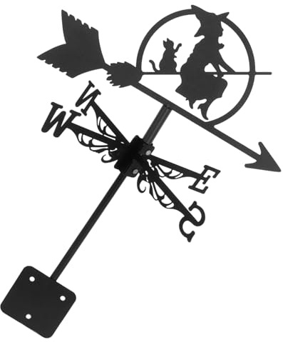 VANZACK Girouette - Sorcière en Métal pour Décoration De Toit Girouette pour Usage Extérieur