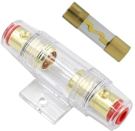 Bloc porte-fusible de voiture automatique 30A/60A/100A AGU porte-fusible Audio en ligne amplificateur porte-fusible 1 pièces(100A fuse holder)