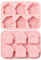 UR URLIFEHALL Lot de 2 moules en silicone réutilisables en forme de maison pour chocolat, fondant, bonbons, gelée, glaçons, décoration de gâteau