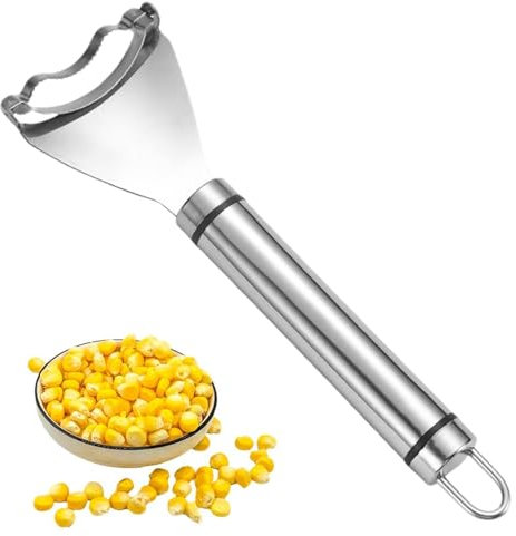 Acunny Strumento di rimozione delle pannocchie di mais, grattugie per piallare il mais, pialla e pelatrice di mais efficace e sicura | Utensili da cucina con manico liscio, pelapatate di frutta e