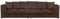 4-Seater Jumbo Cord Sofa, Large Living Room Couch, Multiple Colours (BROWN)