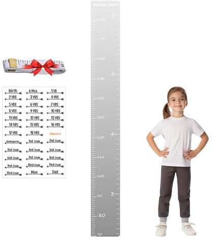Wandspiegel Wachstumsdiagramm | Wachstumsdiagramm 'Wandhöhe Deor | Messinstrument 'Reflexionshöhe klar für Spielzimmer, Kinderzimmer, Hallen
