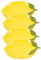 KICHOUSE 4piezas Platos De Limón Cerámicos Tazones Forma De Limón Para Ensaladas Y Postres Vajilla Atractiva Para Servir Frutas Utensilios De Cocina Duraderos
