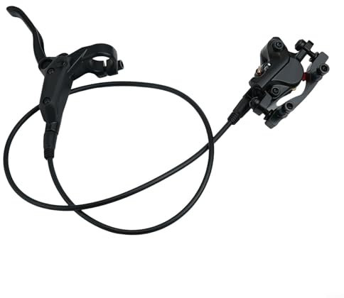 GLFLOW Set freno a disco idraulico per mountain bike, anteriore 800 mm, posteriore 1500 mm, leve freno in alluminio con pinze per mountain bike MTB