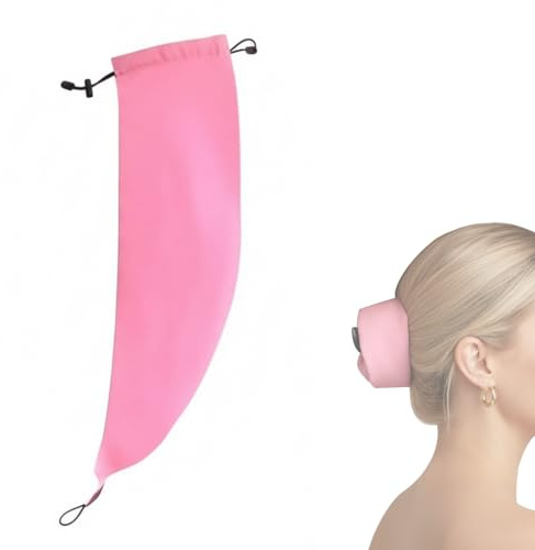 Waterproof Hair Sleeve for Long Hair, Reusable Adjustable Crown Washing Shower Cap Ponytail, Quick Root Refresh Great for Shower, Pool, Travel, Gym, Beach