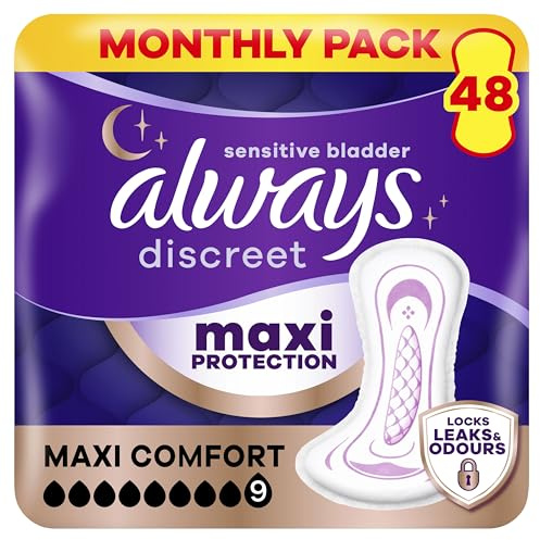 Always Discreet Incontinence Pads Maxi Comfort, 48 Pads