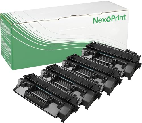 NexoPrint CE505A 05A Multipack schwarz Toner kompatibel mit HP LaserJet P2037N P2053D P2053DN 11000 Seiten