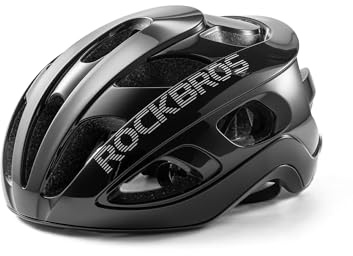 ROCKBROS Fahrradhelm Rennradhelm für Damen Herren, 240g Leichter Radhelm | mit Guter Belüftungssystem für Mountainbike Rennrad Gravelbike, Verstellbar 58-62cm