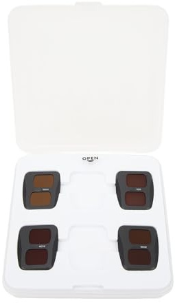 Set Filtri ND per Drone Air 3 - ND8 ND16 ND32 ND64, Vetro Ottico HD con Rivestimento Nano Multistrato - Protezione Antiriflesso e Anti - Rifugio, Facilità di Installazione