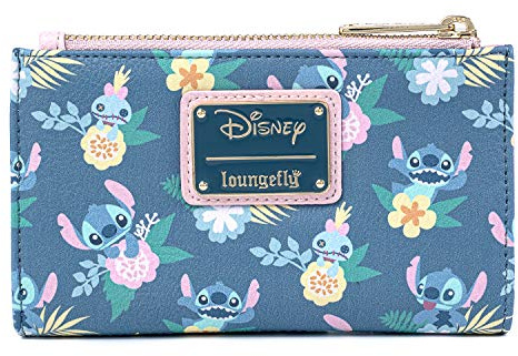 Loungefly Disney's Stitch And Scrump Floral Bi-Fold Wallet