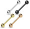 Trend Agent PREMIUM Zungenpiercing | Barbell | Zungenstab | 4er SET | Kann als BRUSTWARZENPIERCING verwendet werden - 316L Chirurgenstahl |