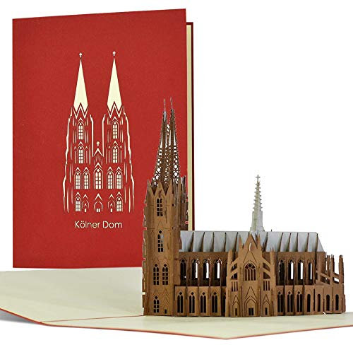 Gutschein für Reise I Wochenende in Köln, 3D Pop-up Karte Kölner Dom, Reisegutschein für Ausflug nach Köln, Geschenk, Geschenkideen, Städtereise, A113
