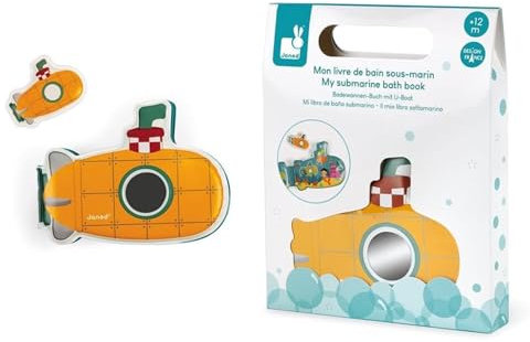 Janod - Mein Unterwasser-Badebuch - Thema Ozean - Baby- und Kleinkindspielzeug - Ab 1 Jahr, J04716