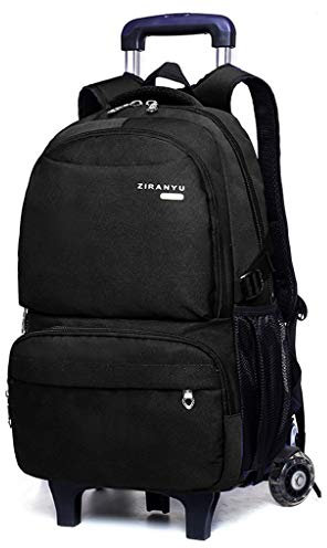 LIUXIUER Trolley Schulrucksack - Rollende Schultasche Mit Rädern Für Kinder Schüler Kinder Jungen Mädchen (2 Räder),A