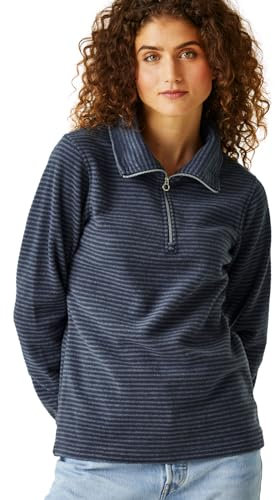 Regatta Womens Solenne 1/2 Zip Outdoor Fleece Pullover - Navy Silver - 12