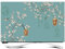 NAKAN Indoor TV Cover Dust-proof TV Protector For Flat Screen Curved Screen Painting Printed Cotton Linen Fabric TV Display Protector 24-65 Inch(Color:brids,Size:24in)