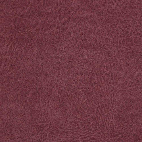 DESHOME Zeus Iago Stoff Meterware Möbelstoff Weiche Mikrofaser Fleckschutz für Sofas, Sessel, Kissen, Stuhl (Weinrot, 10 Meter)