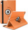World Biz Rotating Case for iPad Air 10.9’’ 5th / 4th Generation Case (2022/2020), 360° Rotation Shockproof PU Leather Flip Cover with Auto Wake/Sleep Apple iPad Air 5/4 10.9 inch (Orange)