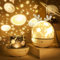 Roysmart Bébé Veilleuse Projecteur, LED Enfant Lampe Musicale et Lumineuse 360°Rotation,8 Chansons,6 Films de Projection, Étoiles pour Chambre,Cadeaux,Anniversaire, Blanc