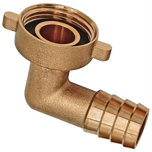 2/3 Winkel-Schlauchverschraub. 3/4 IG ca.24mm + 13mm Tülle für 1/2 Schlauch