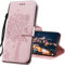 IMIRST Cover per Xiaomi Redmi Note 7 Smartphone, Custodia in Pelle Xiaomi Redmi Note 7, Custodia a Portafoglio con Disegni in Rilievo per Xiaomi Redmi Note 7. KT1 Wish Tree Pink
