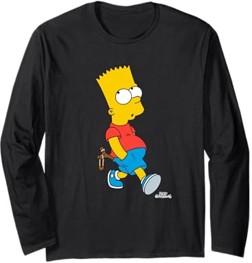 Los Simpson: Bart Simpson con tirachinas Manga Larga