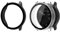 Onetuo - Funda protectora para Garmin vívomove Sport, con protector de pantalla de cristal compatible con Garmin vívomove Sport Smartwatch 2021 (Negro+Transparente)