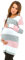 HAPPY MAMA Femme Maternité Robe Pull de Grossesse. Rayures variées. 405p (Rose Bébé, 36-38, S/M)