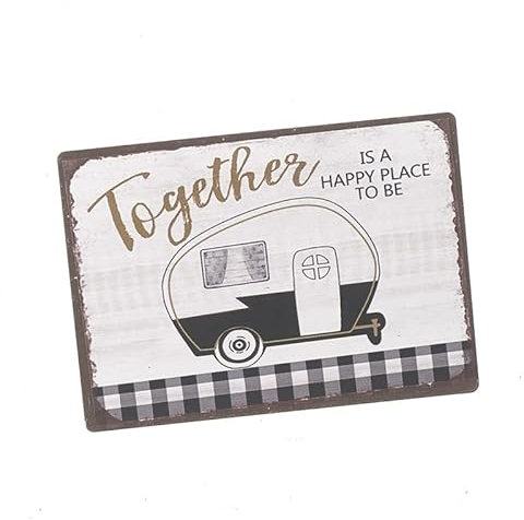Wohnwagen-Magnet Heaven Sends Together is a Happy Place to Be, rechteckig
