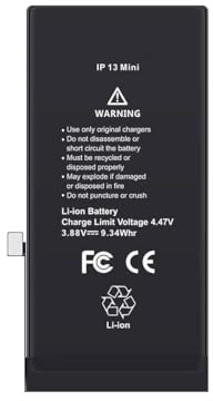 Battery Compatible with iPhone 13 Mini 2406mAh
