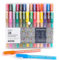 Grabie Acrylstifte, Marker, 28 Farben, 0,7 mm, extra feine Spitze, Premium-Malstifte zum Malen auf verschiedenen Oberflächen, Acrylfarben-Set, Kunstbedarf für Acrylfarbe, mehrfarbig