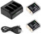 Smatree Batteria 2 confezioni da 1800 mAh, compatibile con GoPro Hero 12, GoPro Hero 11, GoPro Hero 10 e GoPro Hero 9,3 canali, batteria veloce compatibile con GoPro Hero 12/11/10/9