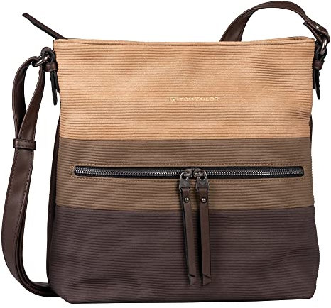 TOM TAILOR bags Ellen Special Damen Umhängetasche Crossbody Bag Groß Braun