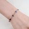 Yheakne Boho Evil Eye Bracelet Blue Eye Chain Bracelet Evil Eye Station Bracelets Gold Hand Chain Bracelet Lucky Eye Protection Jewelry for Women and Girls Gifts (Gold), 0.008 kilograms