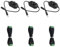 LED Schalter Dimmer, LED Strip Controller, 3PCS Dimmtaster, Drehdimmer 24V, PWM Dimmer, DC PWM, PWM Controller, DC Regler 12V, Schwarz