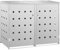 Willood Mülltonnenbox für 240L Edelstahl Müllbox mit Belüftungssystem Abschließbar Gartenbox Silber 2 Tonnen
